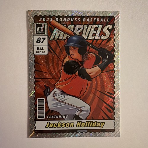Jackson Holliday [Rapture] #M3 2023 Panini Donruss Marvels card