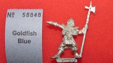 Games Workshop Citadel C09 Dark Elf Leader Halberd 1 Metal 1985 Figure GW OOP