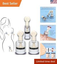 Nipple Suckers Set 1 Pcs 0.78"  2 Pcs 1.5", Twist Nipple Suction Cups and Cl...