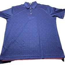 Peter Millar Summer Comfort Seeing Double Skull Blue Pink Polo XXL MS22EK19S