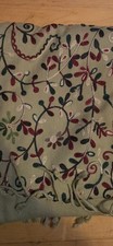 Embroidered Hijab Scarf Women Soft Shawl Turban Head Wrap Scarves