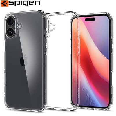 Handyhülle für iPhone 16 Spigen Case Cover Futeral Etui Schutzhülle Transparent