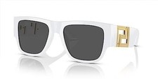VERSACE VE4403 314/87 57mm White Dark Grey Men's Sunglasses