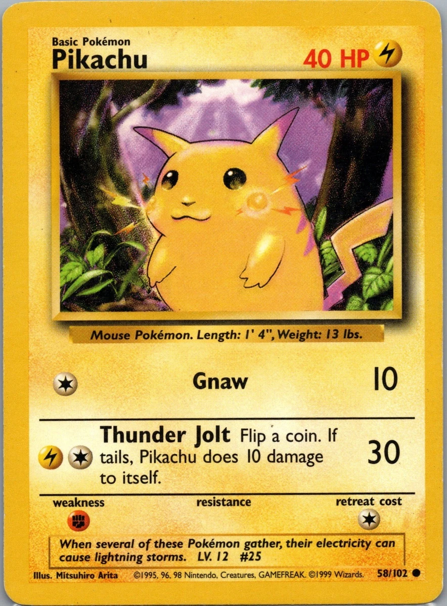 Pikachu 058/102 Base Set for sale | eBay