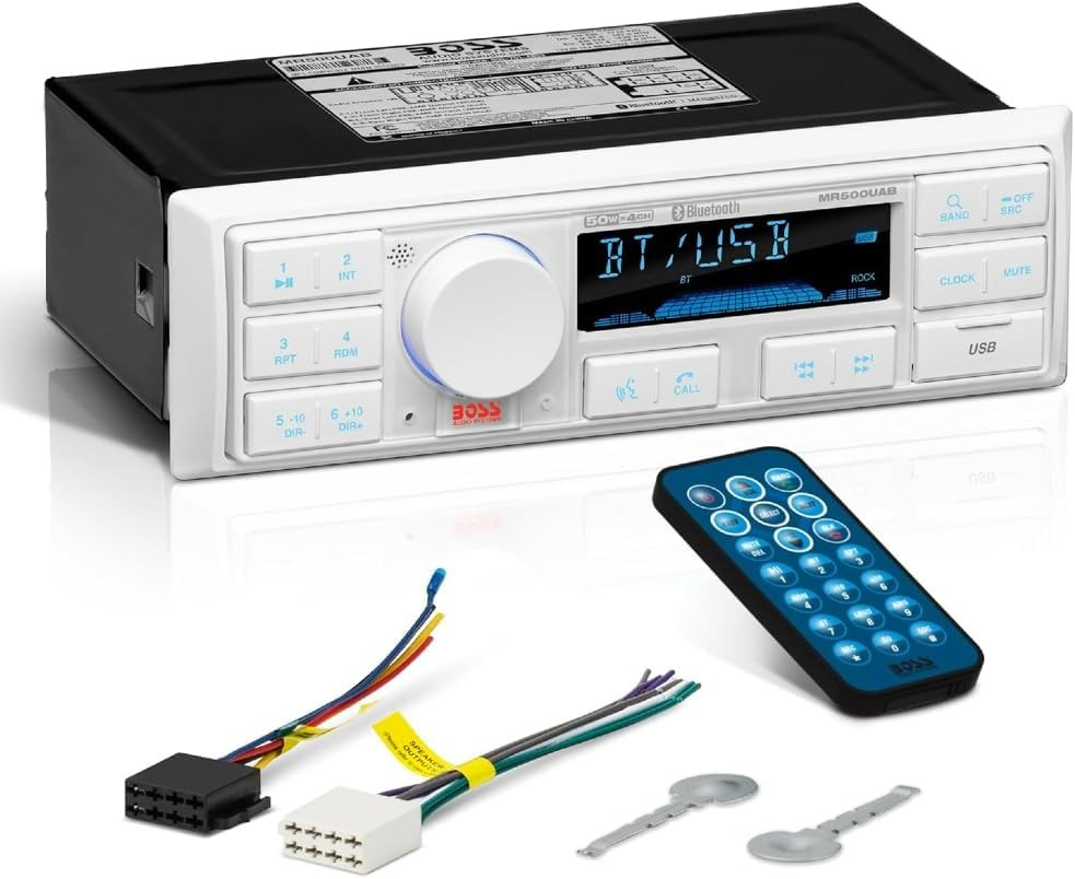 Boss Audio MR500UAB Kit Stereo Marino Bluetooth 1 Din - Offerta Shop