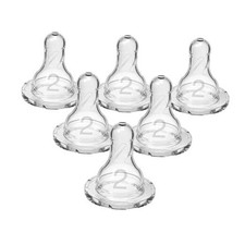 Dr. Brown s Natural Flow Level 2 Narrow Baby Bottle Silicone Nipple, Medium
