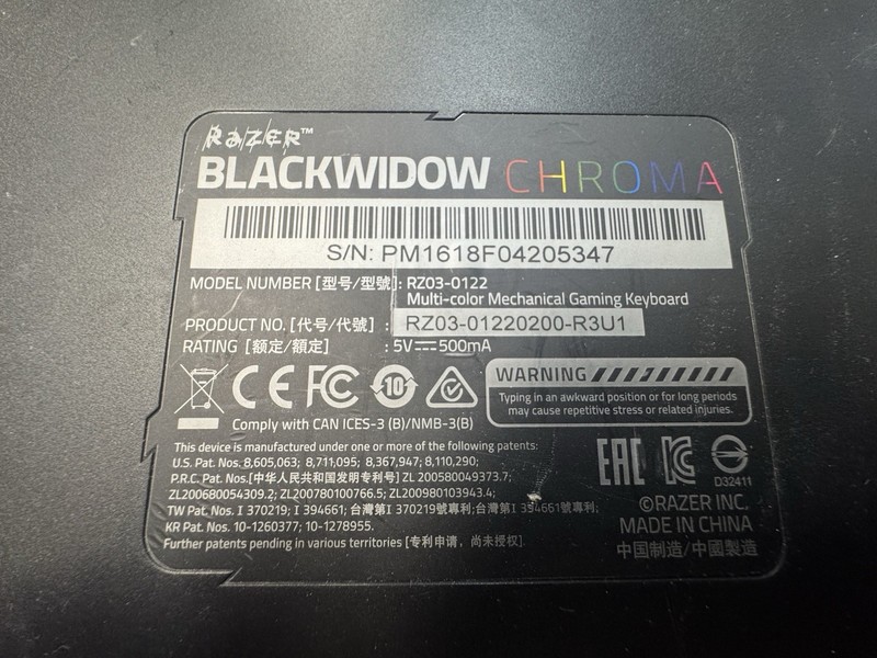 Razer - BlackWidow Wired Gaming Mechanical Green Switch Keyboard with RGB Chroma