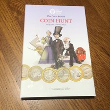 The Great British &pound;2 Coin Hunt Album Royal Mint 2 Pound Album + 37 &pound;2 Coins