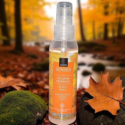 Avon Senses Unisex GOLDEN EMBRACE Parfümiertes Körperspray Deo Top Herbst Duft