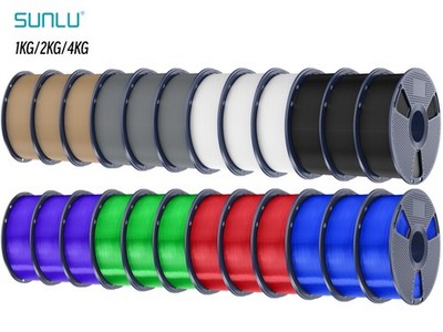 SUNLU PETG Filament 1KG/2*1KG/4*1KG Kombination 3D-Drucker Verbrauchsmaterial