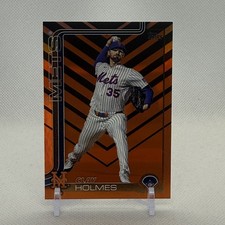 2025 Clay Holmes Topps Update Orange and Black Foil #US245, P, Mets, MLB,