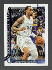 PJ Washington Jr #173 2025-26 Topps Basketball Mavericks NBA Card
