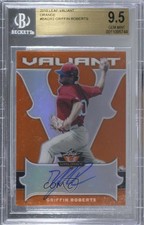 2018 Leaf Valiant Orange 7/35 Griffin Roberts #BA-GR2 BGS 9.5 GEM MINT Auto 0c6