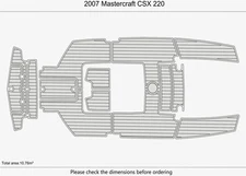 2007 Mastercraft CSX 220 DuraEVA EVA Foam Boat flooring