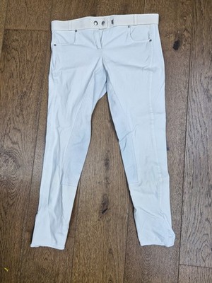 CAVALLO - Turnier Reithose weiß mit Besatz - Gr.38 -  Top Zustand