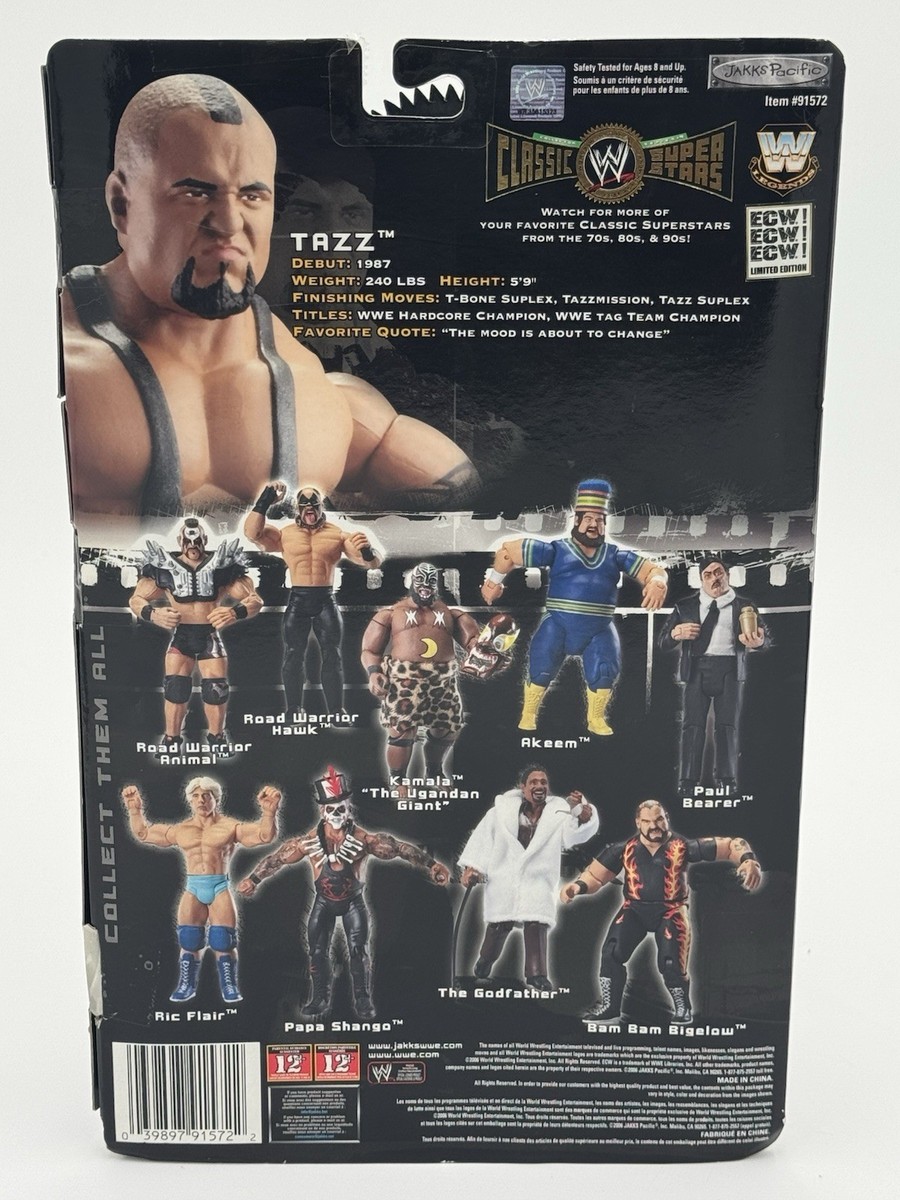 WWE クラシック シリーズ9 TAZZ タズ　リングサイド限定 NEW 2006 WWE Classic Superstars Tazz Collector Series #9 Figure