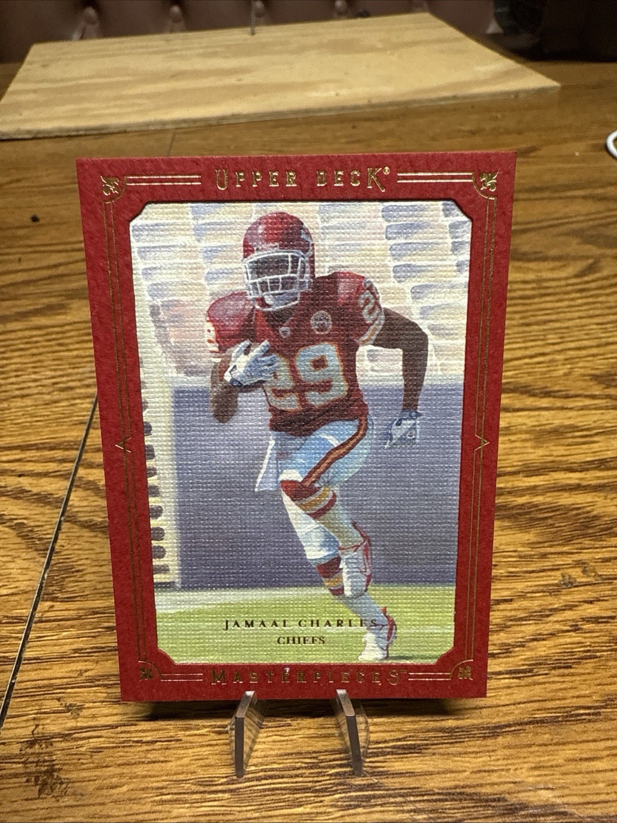 Jamaal Charles Upper Deck Masterpieces #42 Framed Red