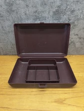 VTG TUPPERWARE 1624-3 Jewelry Makeup Sewing ORGANIZATION STORAGE HARD CASE/BOX