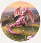 Hayleybug 1 oz Pink Sky Serpent silver Round Mintage of 15 w/ COA