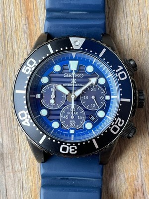 Seiko SSC701_P1 Prospex Solar Chronograph Herrenuhr V175 200m Blau
