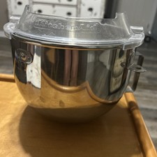 KitchenAid KSM150 4,5 Quart Edelstahlschüssel Ersatz mit Griff/Spritzschutz