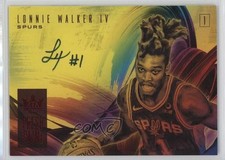 2018-19 Panini Court Kings Fresh Paint Ruby 59/99 Lonnie Walker IV Auto 0px3
