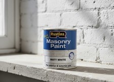Rustins Quick Dry Masonry Paint - Matt White - 250ml - Interior & Exterior