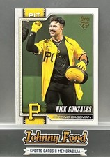 Nick Gonzales 2026 Topps Series 1 Golden Mirror Image Variation #119 Pirates