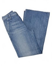 Nili Lotan Anna High Rise Wide Leg Trouser Jeans Classic Wash Size 27