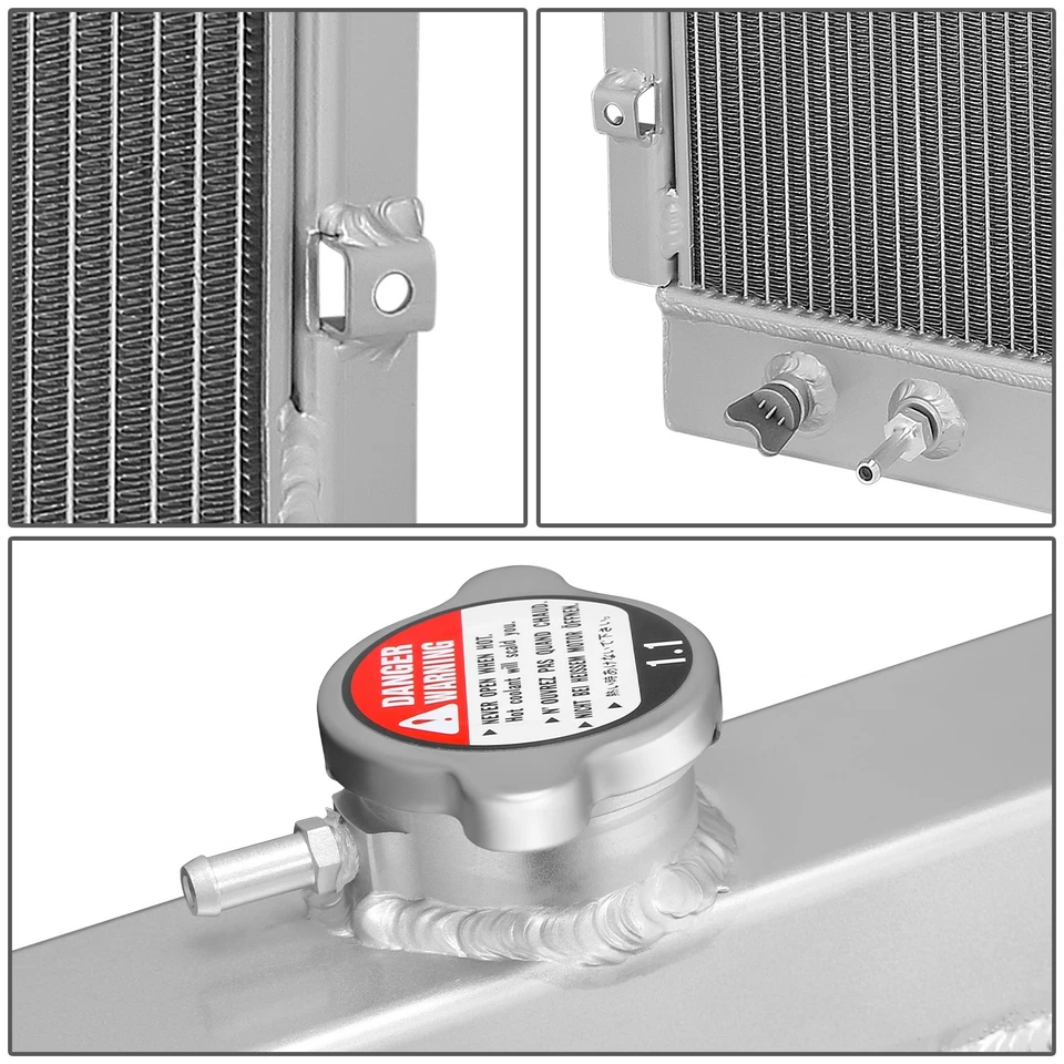 Radiador de refrigeración de núcleo de aluminio de 3 filas para camioneta Dodge serie B/D/W 1970-1979 Foto 4 de 4