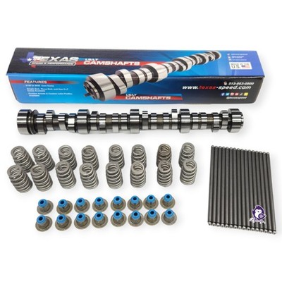 Texas Speed TSP Stage 2 Low Lift Truck Cam Kit with Springs Seals Pushrods LS...
