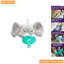BPA Free Soothie Snuggle Elephant Pacifier Holder - Perfect for Babies 0-3m