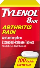 8HR Arthritis Pain Relief Caplets, 650 Mg Acetaminophen for Minor Arthritis & Jo