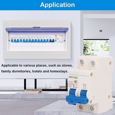 Circuit Breaker DC 1000V Protec-tion Switch 4000A Breaking Capacity DIN Rail NEW