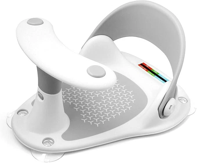 Baby Bath Seat with Thermometer, Non-Slip Toddler Chair for 6-24 Months, Gray
Opens in a new window 