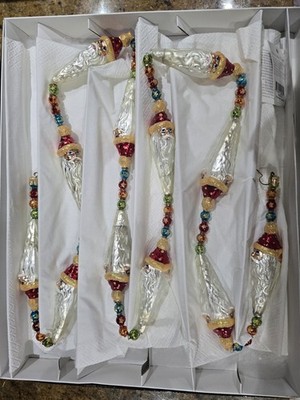 Christopher Radko ENCHANTMENT GARLAND SANTA Long Head Beard w/BOX | eBay