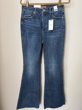 Judy Blue Size 9/29 Trifecta Tummy Control Butt Lifting Raw Hem Flare Jeans -NWT