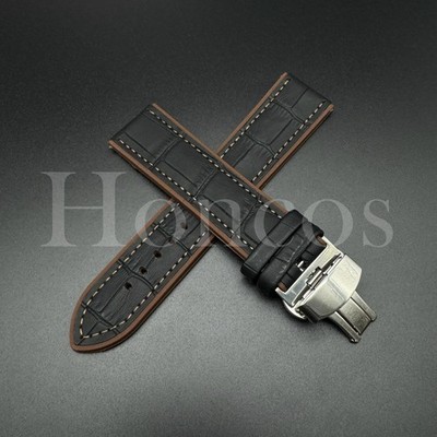 20 22 MM Colorful Hybrid Leather Rubber Strap Watch Band Clasp fits for Huawei
