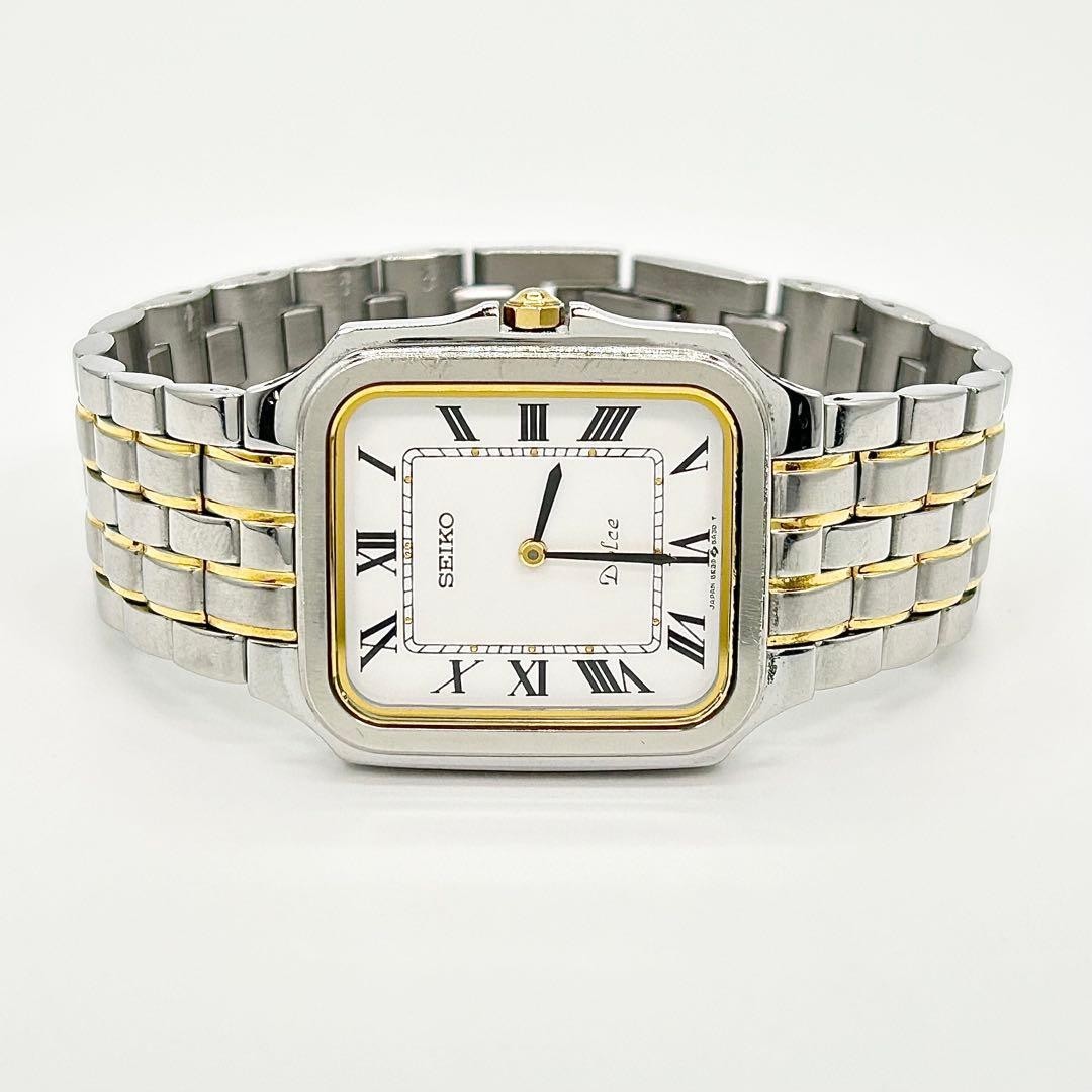 SEIKO DOLCE 5E30-5A40 Vintage Quartz White Dial Watch Japan Wrist