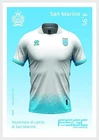 San Marino 2025 National football team  Unique Unusual Flock Paper Stamp MNH