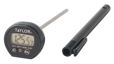 6er-Pack - Digitales Lebensmittelthermometer, Sofortanzeige, 4 Zoll - 3516
