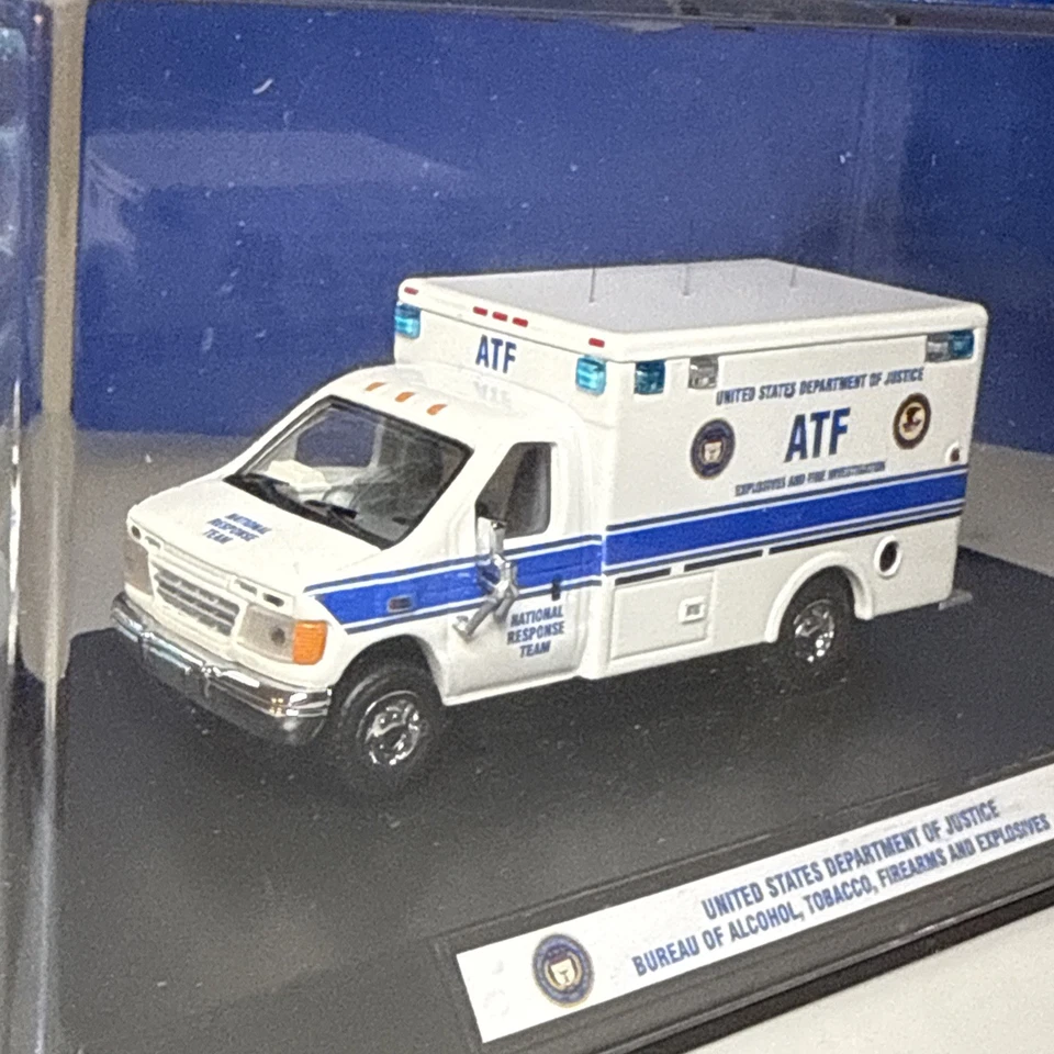 Code 3 1:64 Loose Ford E350 Ambulance - Custom ATF Dept Of Justice - Image 3 of 4