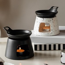 Ceramics Essential Oil Warmer With Heat Resistant Design Wax Melter Burners Set