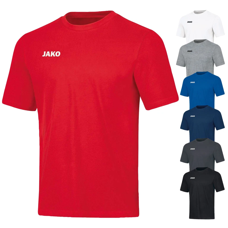 JAKO T-Shirt Base Team Sportshirt Basic Herren Baumwollshirt Cotton 6165 - Bild 1 von 4