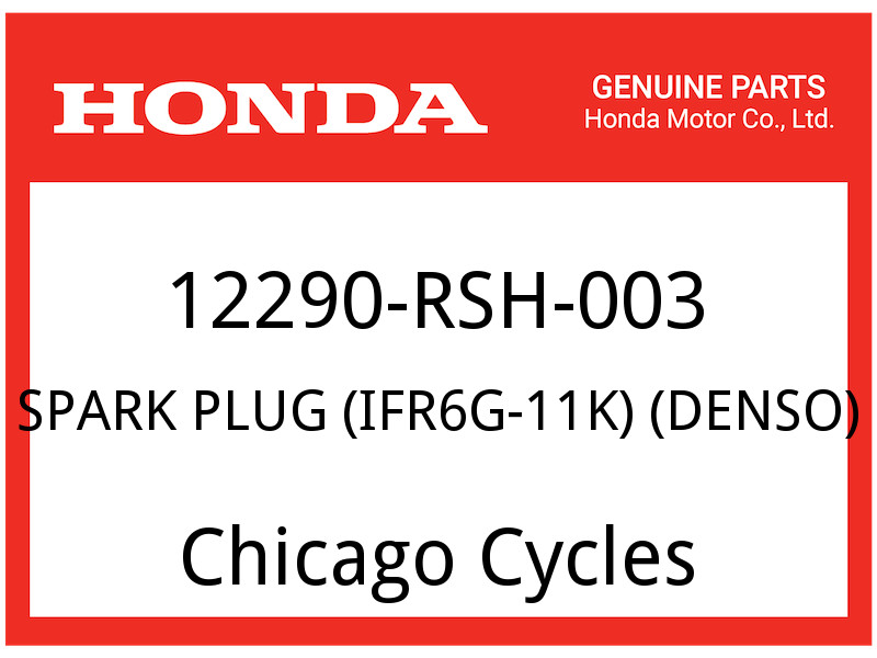 Honda OEM Part 12290-RSH-003 SPARK PLUG IFR6G-11K DENSO