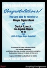 2025-26 Topps Hoops Signs #HSDJ Derrick Jones Jr. AUTO EXCH CLIPPERS