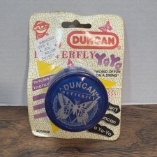 Vintage Factory Sealed 1991 Duncan Original BLUE Butterfly Yo-yo 3058NP NEW