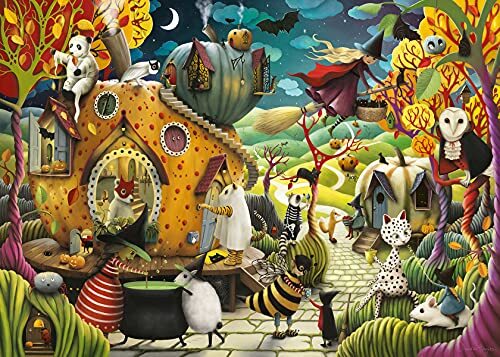 Ravensburger Puzzle 1000 Pezzi, Halloween, Puzzle Adulti, Jigsaw Puzzle, (e5I)