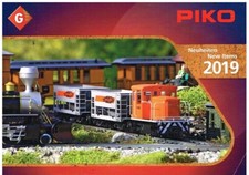 PIKO G SCALE MODEL RAILWAYS 2019 NEW PRODUCTS CATALOGUE ( GB & D TEXT )