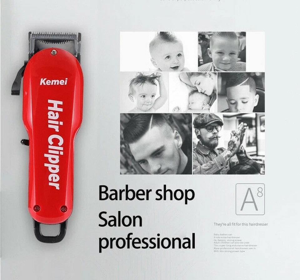 Kit de aparador de cabelo profissional máquina de corte de cabelo barbeiro Kemei 706Z - Imagem 4 de 4